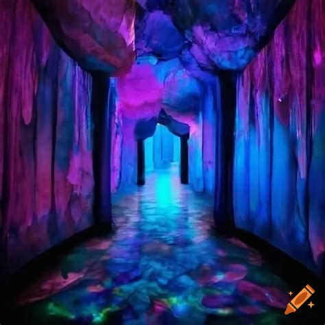 Photo Of A Magical Crystal Cave Corridor On Craiyon