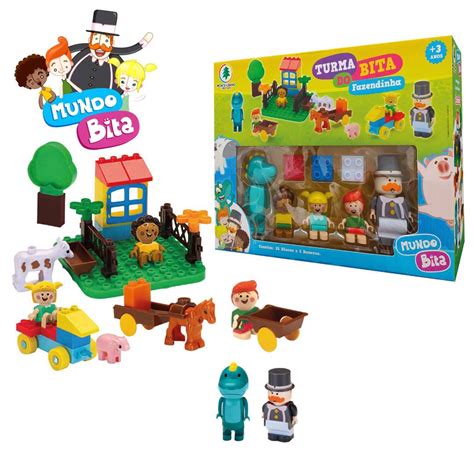 Brinquedos Do Bita - Brinquedo Turma do Bita Fazendinha C/ Blocos de Montar 0240 | Shopee Brasil