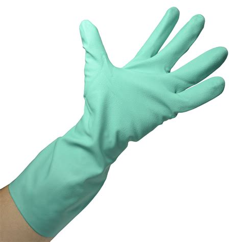 Wholesale Green Nitrile Gloves Flock Lined - 15 Mil Glove