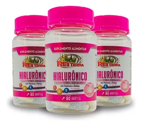 Acido Hialuronico Em Capsulas Biotina 500mg 180 Cápsulas MercadoLivre