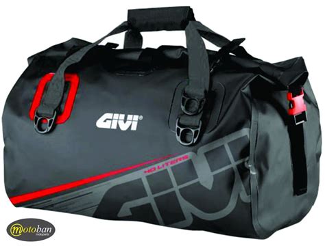 BOLSA CILINDRICA GIVI 40 LITROS CINZA E VERMELHO EA115GR A Partir De R