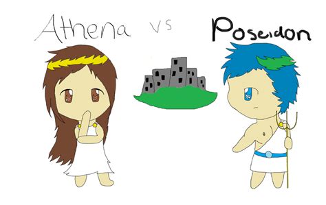 Athena vs. Poseidon by Starnimewarrior96 on DeviantArt