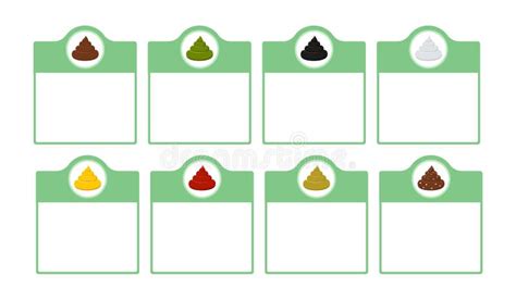 Poop Stool Color Changes Color Chart And Meaning Healthy Concept Stock