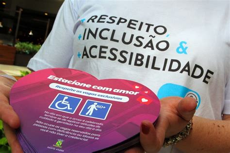 Ação em Santo André conscientiza sobre respeito às vagas para pessoas