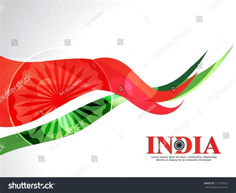 Indian Flag Background Ashok Chakra On Stock Vector (Royalty Free ...