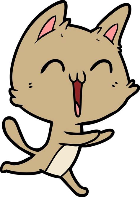 Cartoon cat laughing 13549029 Vector Art at Vecteezy