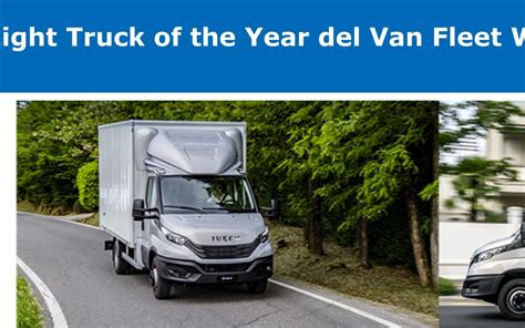 L IVECO Daily Eletto Light Truck Of The Year Del Van Fleet World Per La