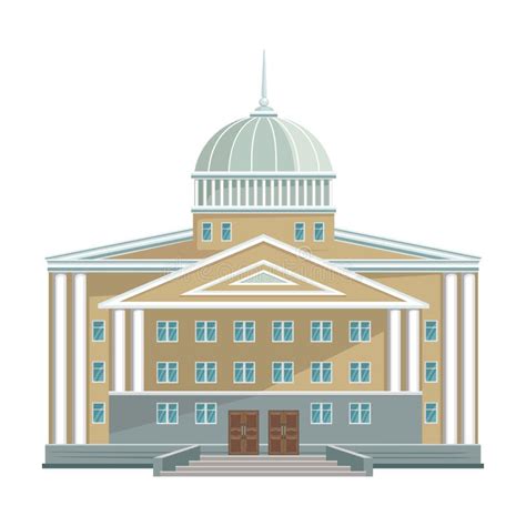 Building Of Government Vector Iconcartoon Vector Icon Isolated On