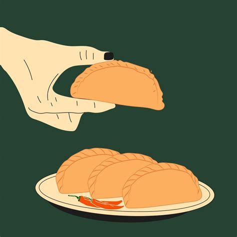 La Mano Sostiene La Empanada Empanadas De Comida Latinoamericana En