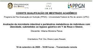 Convite Para Qualifica O De Mestrado Acad Mico Ppgn Programa De