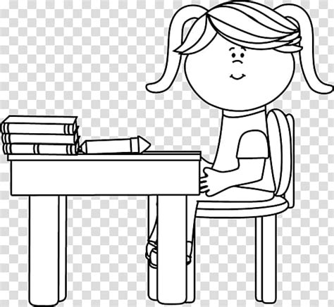 school desk clipart black  white   cliparts  images
