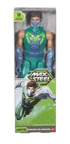 Boneco Max Steel 30cm 11 Pontos De Articulações Mattel