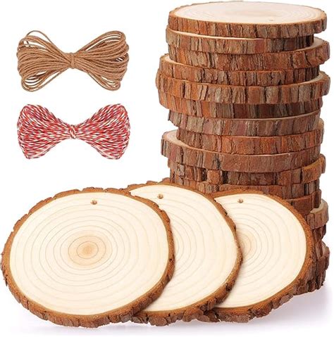 Amazon Fuyit Natural Wood Slices Pcs Inches Craft Wood