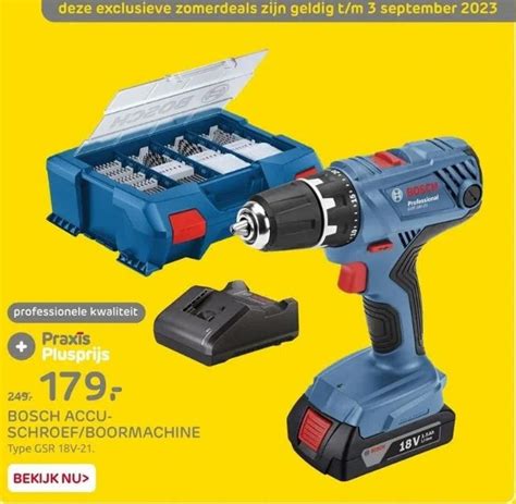 Bosch Accuschroef Boormachine Aanbieding Bij Praxis