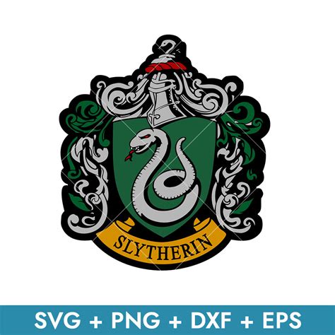 Slytherin Emblem Svg Harry Potter House Crest Svg School O Inspire