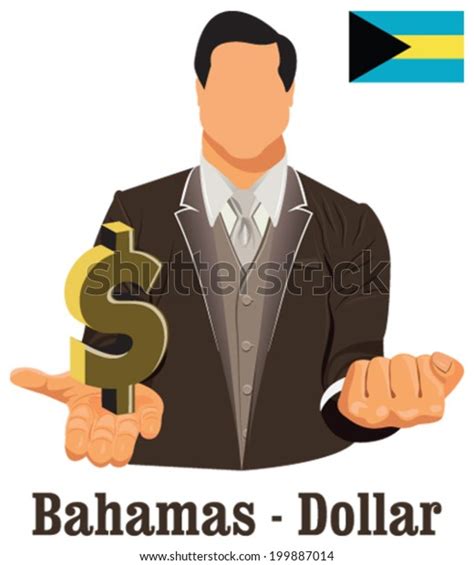 Bahamas National Currency Bahamian Dollar Symbol Stock Vector (Royalty ...