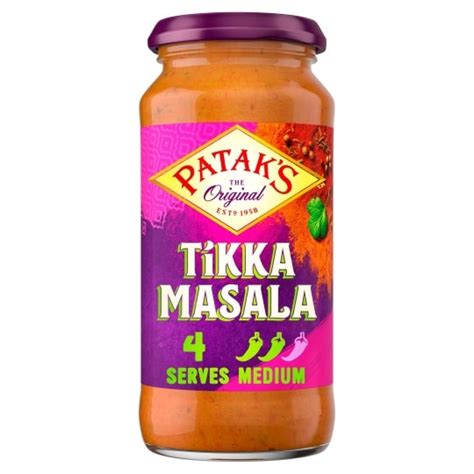 Pataks Tikka Masala Medium Sauce 450g Tesco Groceries