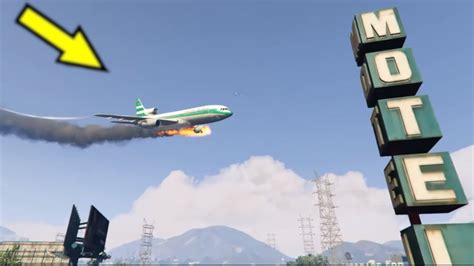 Gta 5 Airplane Crashes And Emergency Landings Youtube