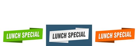 Lunch Special Banner Special Ribbon Label Vector Image