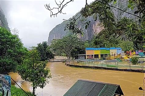 Banjir Kembali Rendam Objek Wisata Lembah Harau