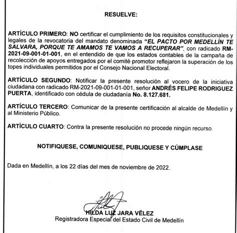 Promotor De La Revocatoria De Daniel Quintero Denuncia “prevaricato” En