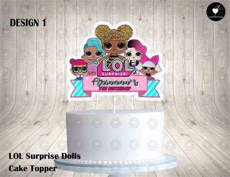 Lol Surprise Dolls Cake Topper Custom Party Creations