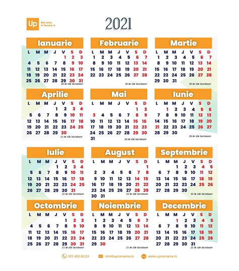 Zcalendare Zile Lucratoare Example Calendar Printable