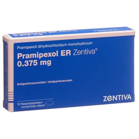 PRAMIPEXOLE Zentiva Ret Tabl 0 375 Mg Blist 10 Stk Sun Store Apotheke