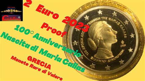 Euro Proof Anniversario Della Nascita Di Maria Callas