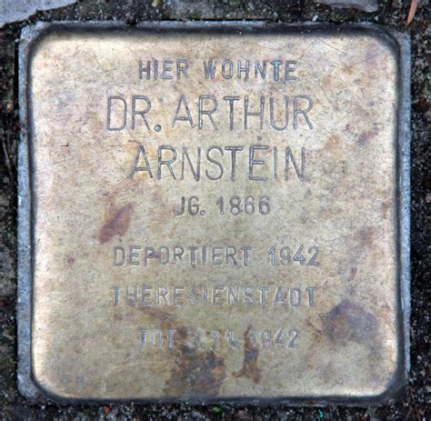 Dr Arthur Arnstein Stolpersteine In Berlin