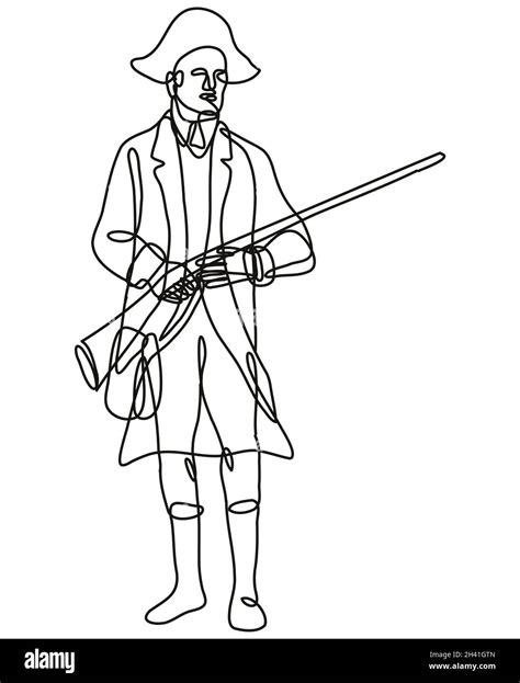 Revolutionary War Soldier Drawing