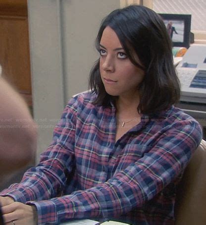 April’s blue plaid shirt on Parks and Recreation | April ludgate ...