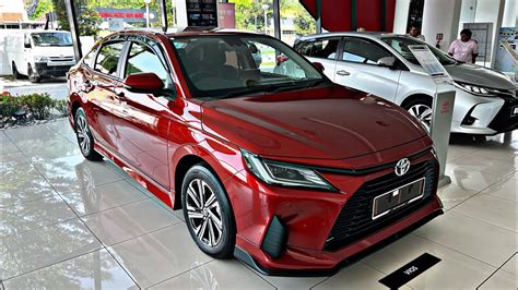 The All New Toyota Vios Red Color Best Sedan Exterior