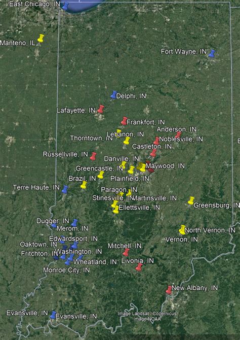 Ley Lines Indiana Map Cristy Claudetta