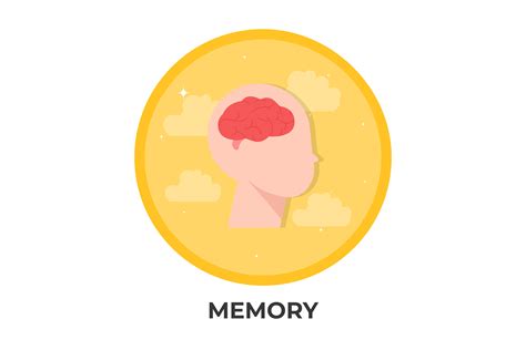 Flat Icon Illustration Memory Brain Graphic By Uppoint Design