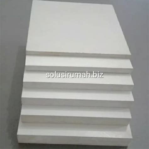 PVC SHEET BOARD Lembaran 18mm 100cm 18 MM PLASTIK PAPAN FOAM PUTIH