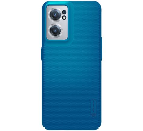 Nillkin Oneplus Nord Ce Hoesje Super Frosted Shield Blauw