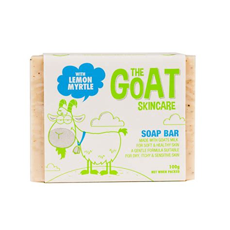 The Goat Skincare Soap Bar With Lemon Myrtle 100g Fresh Beauty Co