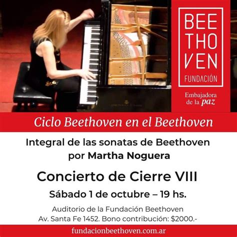 Gran Final De La Integral De Las Sonatas De Beethoven Por Martha