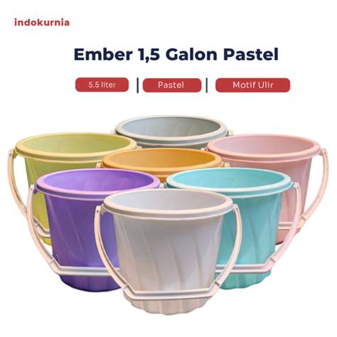 Jual Indokurnia Ember Ulir Galon Pastel Orange Peel Jakarta