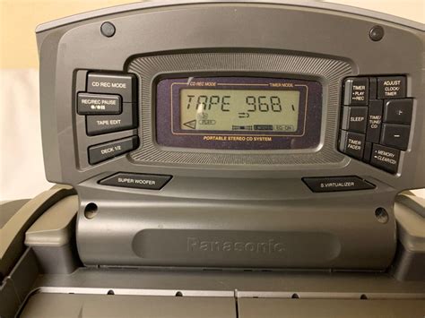 Panasonic Rx Ed707 Radio Double Cassette Recorder Cd Tested See Video Ebay