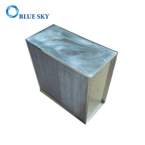 High Efficiency Deep Pleat H Hepa Air Filter For Hvac System From