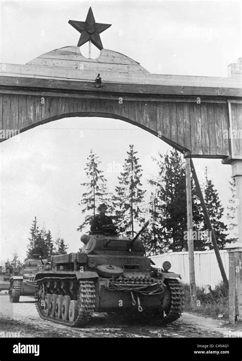 German Panzer Ii After The Attack On The Soviet Union 1941 Stock Photo