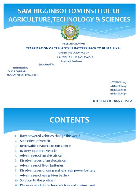 Fabrication of Tesla Style Battery Pack To Run A Bike | PDF