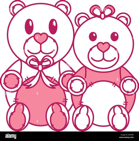 Teddy bear couple design Stock Vector Image & Art - Alamy