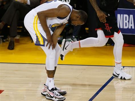 Durant Suffers Right Leg Injury In Warriors Game Win Vs Rockets