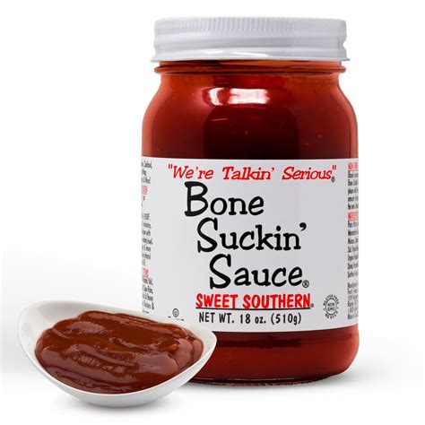 Bone Suckin Sauce Sweet Southern Bbq Sauce 18 Oz In Glass Bottle G Fords Gourmet Foods