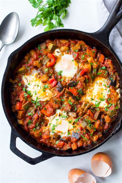 Ratatouille Baked Eggs (Whole30 - Paleo) - Every Last Bite