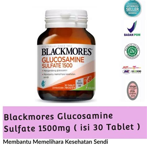 Jual Blackmores Glucosamine Sulfate 1500mg Isi 30 Tablet Shopee