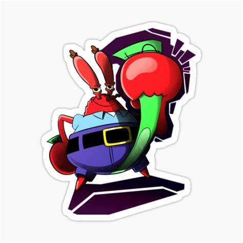 Mr Krabs Sticker By Artcredible Redbubble